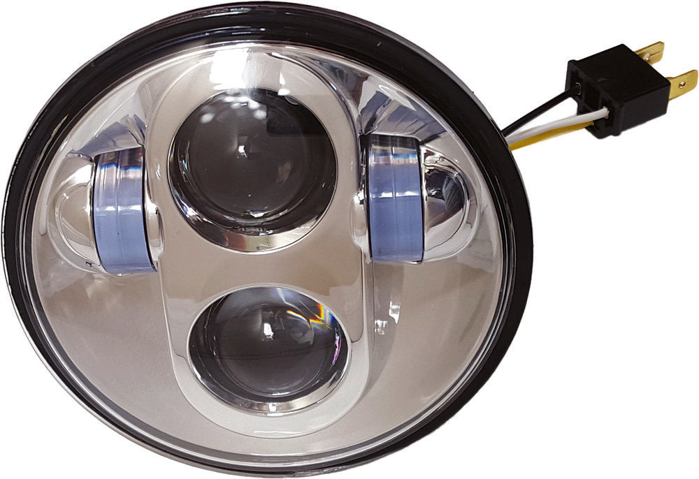 Pathfinder 226-0017 HD5MC 5 3/4" LED HEADLIGHT CHROME HIGH DEFINITION