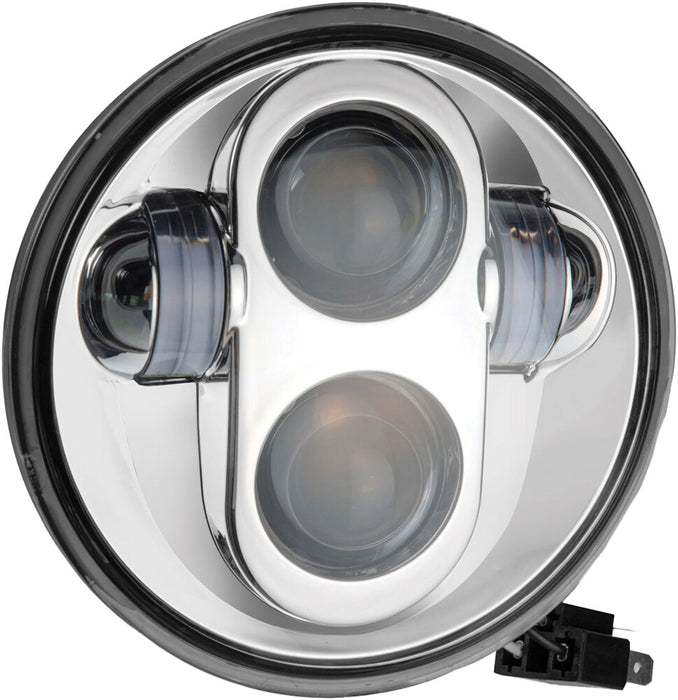 Pathfinder 226-0017 HD5MC 5 3/4" LED HEADLIGHT CHROME HIGH DEFINITION