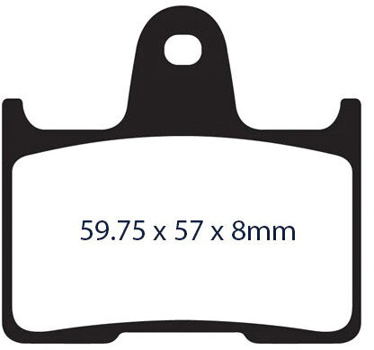 Lyndall Brakes 815-0072 7235-G BRAKE PAD GOLD+ REAR `14-UP SPORTSTER