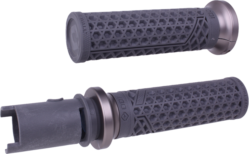 Odi Van's Lock-ON Grips Graphite GUN Metal CVO ` - V31VHTCH-H For Harley Touring 2023-2024