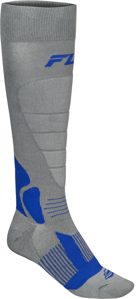 Fly Racing 350-0571S 350-0571S SNOW HEAVYWEIGHT WOOL SOCK GREY/BLUE SM/MD