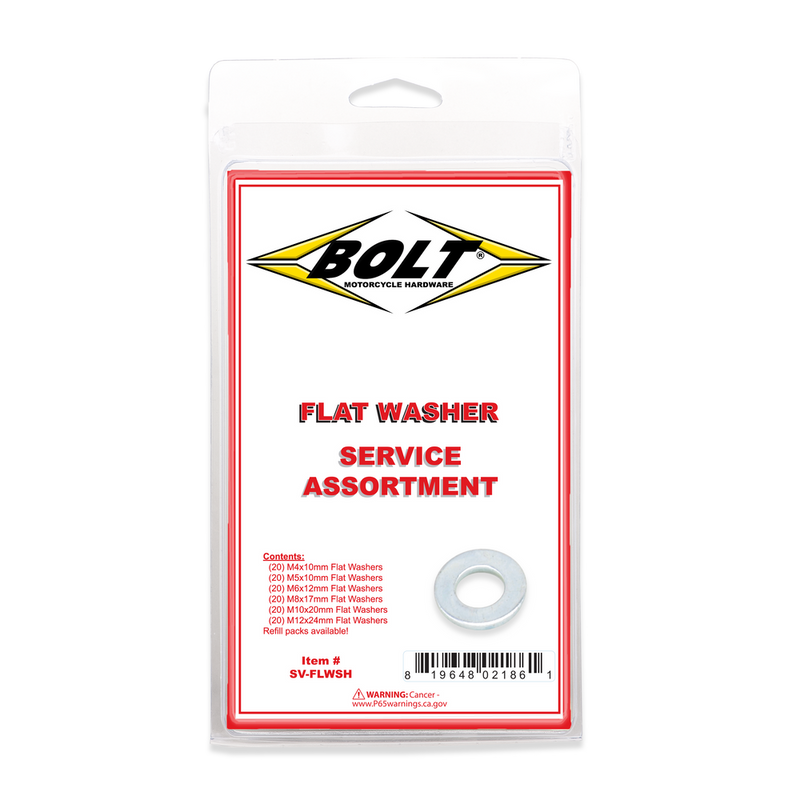 Bolt 020-10000 SV-FLWSH FLAT WASHER ASSORTMENT 120 PIECE KIT