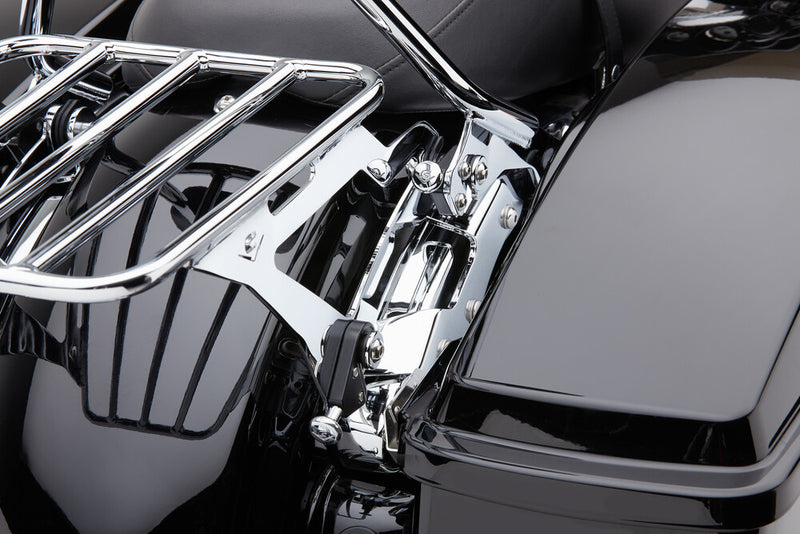 Cobra Backrest Mounting Kit Chrome FLH FLT - 602-2101 For Harley Touring 2014-2026