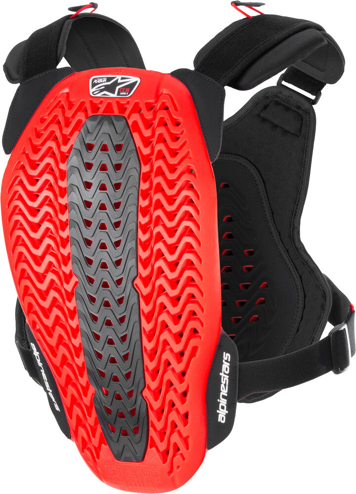 Alpinestars 482-00079L 6700825-132-ML A-5 PLASMA CHEST PROTECTOR BLACK/RED/WHITE MD/LG