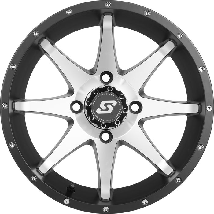 Sedona 570-1172 A7647037-T-52S STORM WHEEL 14X7 4/137 5+2 (+10MM) BLK/MACHINED