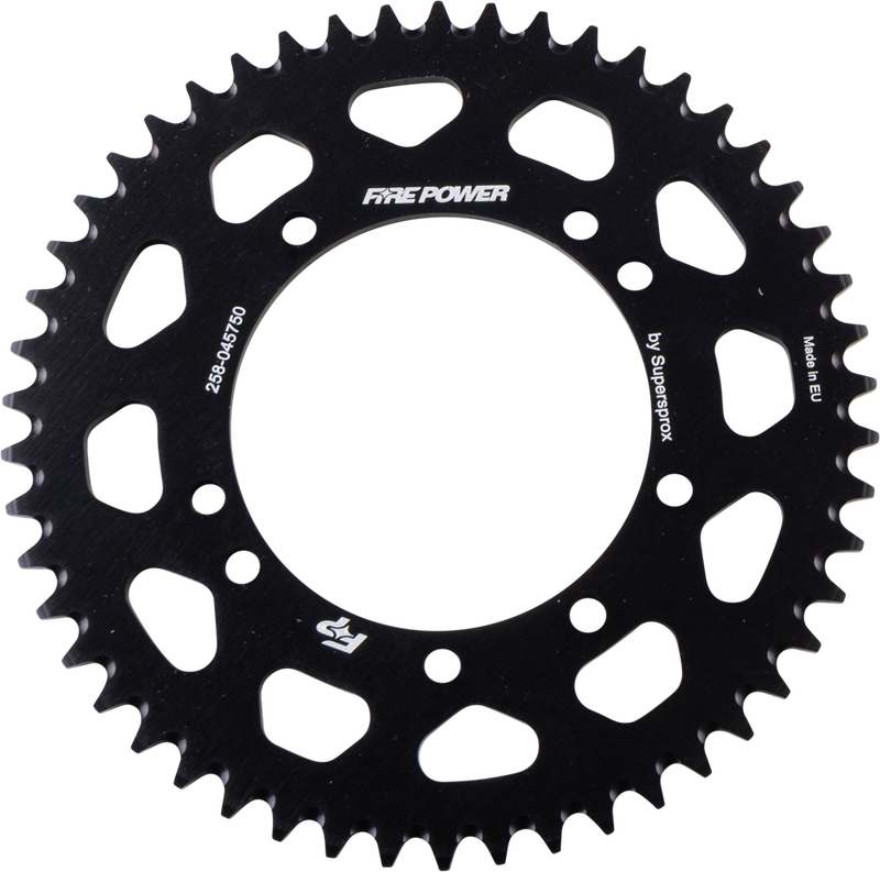 Fire Power Rear Sprocket Aluminum 50T Black - FPA-457-50-BLK Kawasaki Dirt Bikes 1983-2024