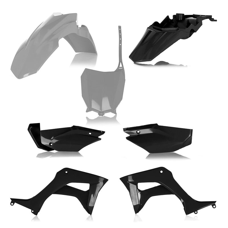 Acerbis Full Plastic Kit Honda Grey Black - 2861931019 Honda CRF110F 2019-2025