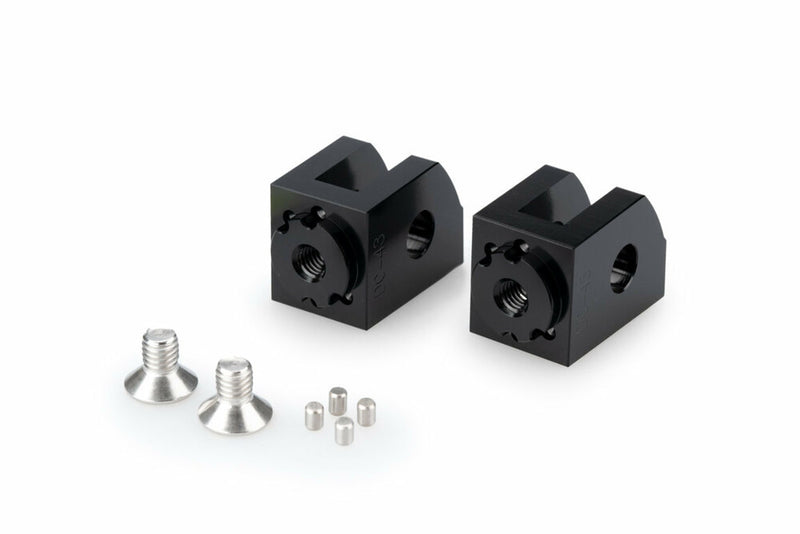 Puig Hi-tech Parts 561-21415BK 21415N FOOTPEG ADAPTOR RIDER ADJUSTABLE BLACK YAM