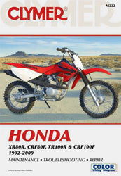 Clymer Repair Manual Honda XR80R CR F - CM222 Honda XR100R / XR80R / CRF100F / CRF80F 1992-2009