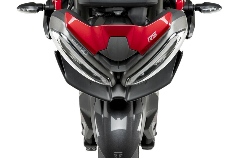 Puig Hi-Tech Parts Downforce Front Spoiler Matte Black TRI - 21594J Triumph Speed Triple 1200 / Street Triple 765 2021-2025