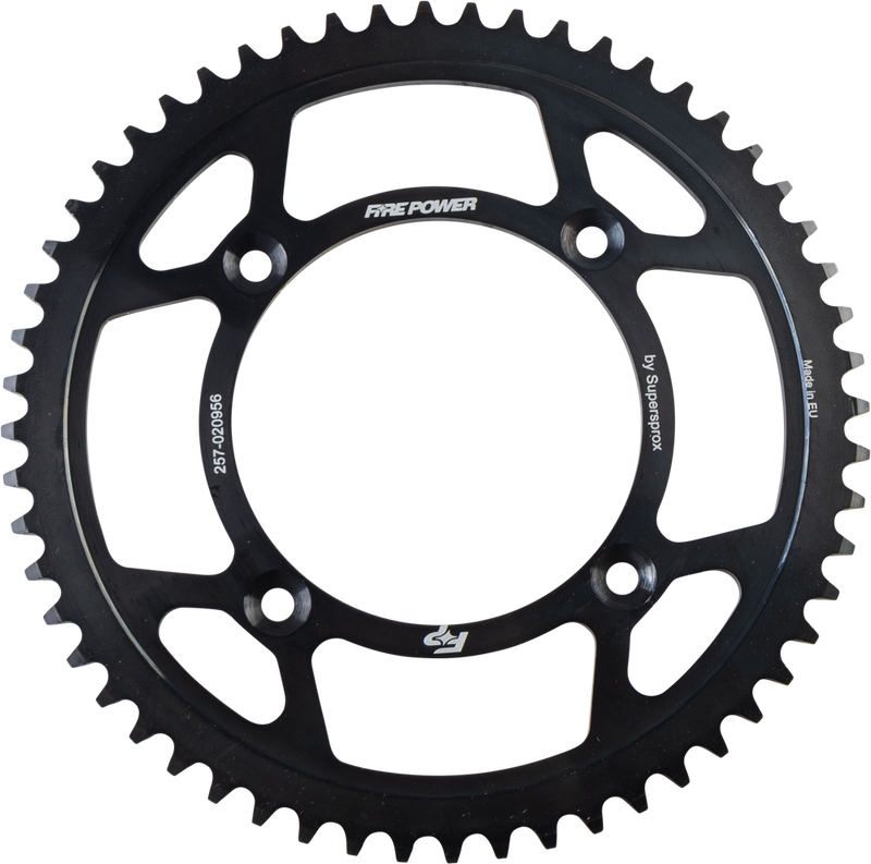 Fire Power 257-020956 FPS-209-56-BLK REAR SPROCKET STEEL 56T BLK