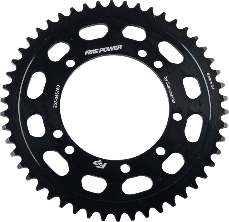 Fire Power Rear Sprocket Steel 50T Black - FPS-457-50--BLK Kawasaki Dirt Bikes 1983-2024
