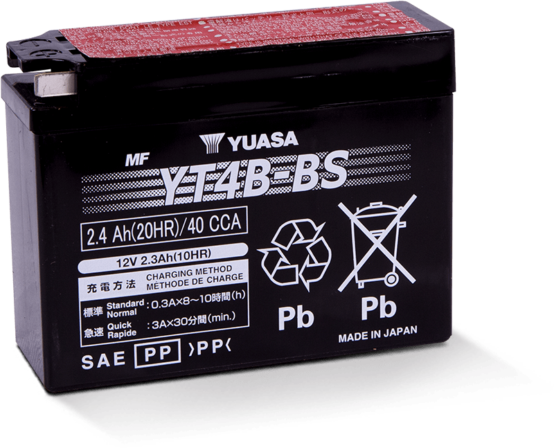 Yuasa Battery YUAM62T4B Yuasa YT4B-BS Maintenance Free AGM 12-Volt Battery W/bottle - User 1