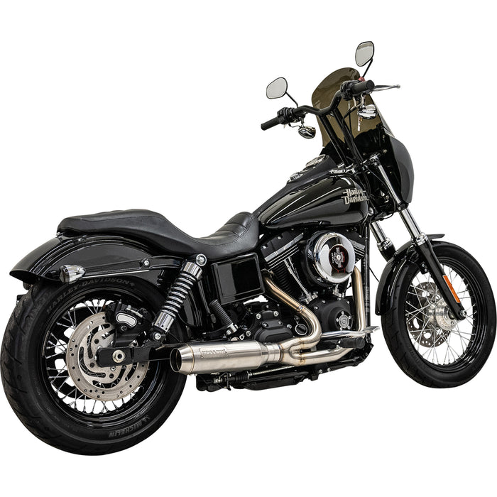 BASSANI XHAUST 1800-2623 1D7SS 2-into-1 Ripper Super Bike Exhaust System - 2-into-1 Ripper Exhaust System with Super Bike Muffler - Stainless Steel