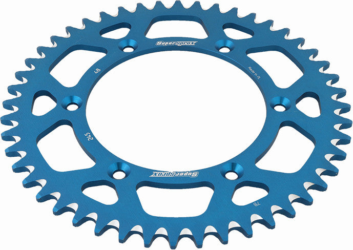 Supersprox Aluminum Rear Sprocket - RAL-245-48-BLU Yamaha Dirt Bikes 1999-2022