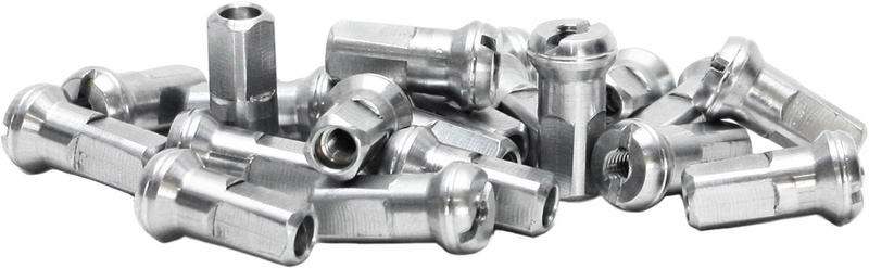 Dubya Spoke Nipples Silver - 98-611 For Kawasaki Dirt Bikes 2004-2024 | Yamaha YZ 125 / YZ 250 / YZ 450 1992-2024