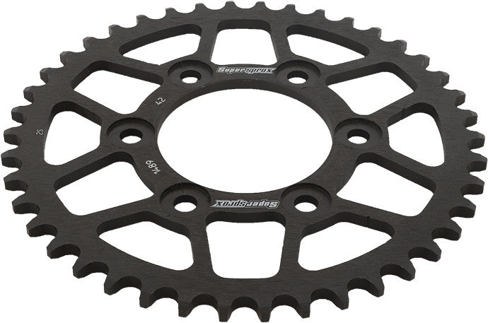 Supersprox Rear Sprocket Steel 42T-525 Black - RFE-1489-42-BLK Kawasaki Motorcycles 1996-2017