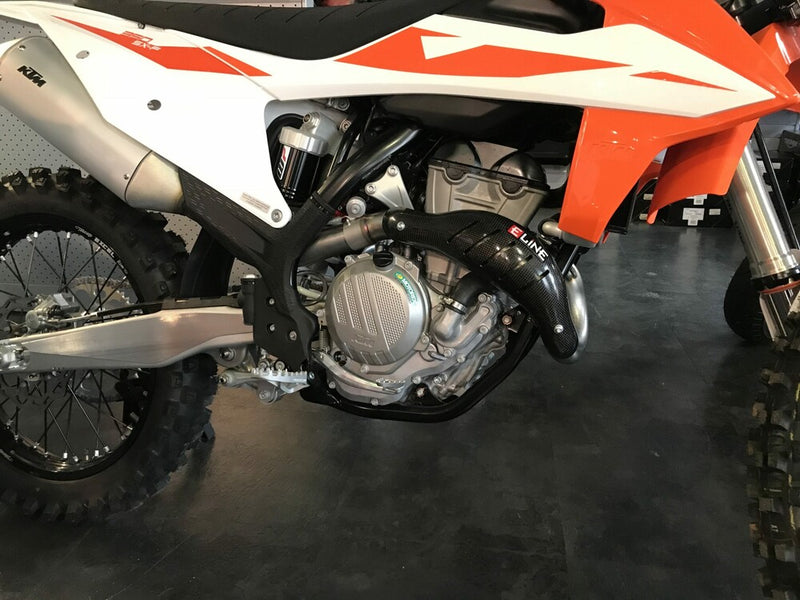 E-Line Accessories Carbon Fiber Heat Shields HUS - MHS350SXF KTM SX-F 350 / XC-F 350 2019-2022