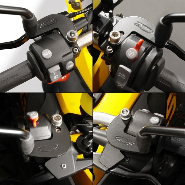 ZTechnik Mirror Extenders Black Pair - Z5301 BMW F650GS / F800GS / F700GS 2008-2018