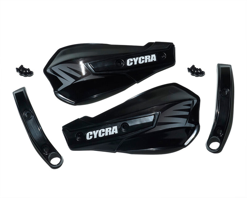 Cycra 714-1212 1CYC-1029-12 VORTEX HANDSHIELDS W/ABRASION GUARDS - BLACK