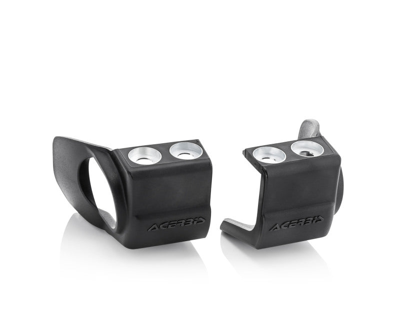 Acerbis 2709700001 21+ Fantic/ 02+ Yam 125-450 YZ/ FX /X / YZF / WR250F/450F Fork Shoe Protectors - Black - Photo - Primary