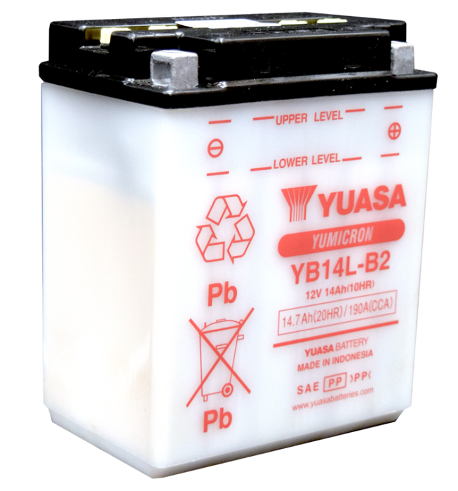Yuasa Battery YUAM2214BIND Yuasa YB14L-B2Yumicron CX 12-Volt Battery - User 1