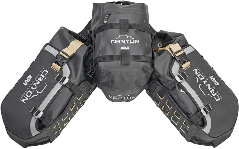 Givi 270-6725 GRT721B CANYON ADV MODULAR BASE W/BAGS TWO 16L EA ONE 12L