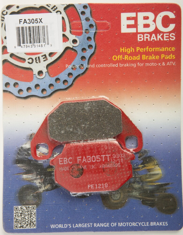 EBC Brake Pads - FA305X For Kymco ATV/UTV Models 2004-2014 | Arctic Cat 50 / 90 / 150 2x4 / 90 4x2 2006-2015 | Kawasaki ATVs 2007-2017