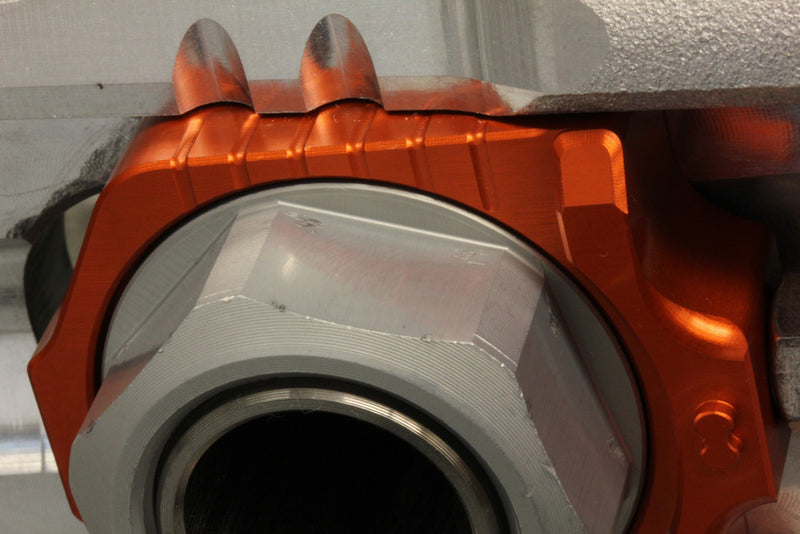 Works Axle Blocks Elite KTM HUS Orange - 17-263 KTM Dirt Bikes 2013-2022