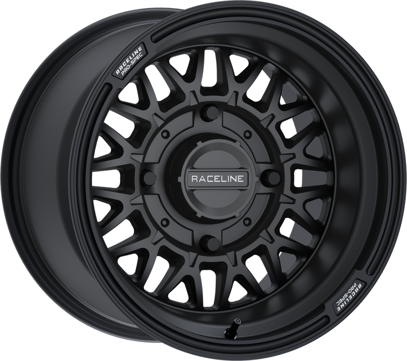 Raceline Wheels Raceline Omega 15X10 4/137 5+5 (0MM) Satin Black - A13B-51037-00 Honda UTVs 2016-2023