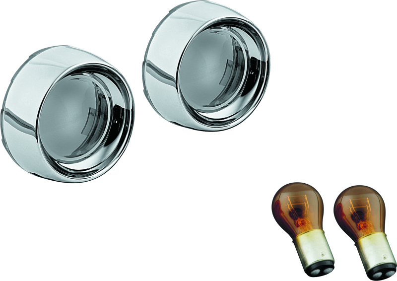 Kuryakyn 2270 Deep Dish Bezels With Smoke Lenses Red Light - Photo - Primary