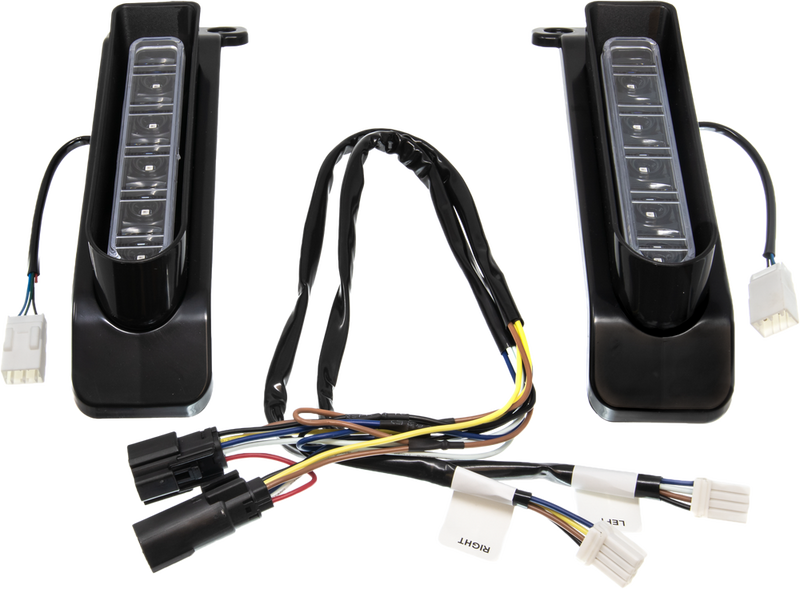 Letric Lighting Co Saddlebag Filler LED Inserts Black - LLC-PSBF-B For Harley Touring 2014-2021