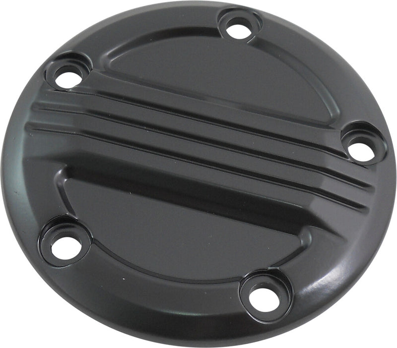 Harddrive Custom Points Cover Black Twin Cams - B-38-5B For Harley Motorcycles 1999-2017