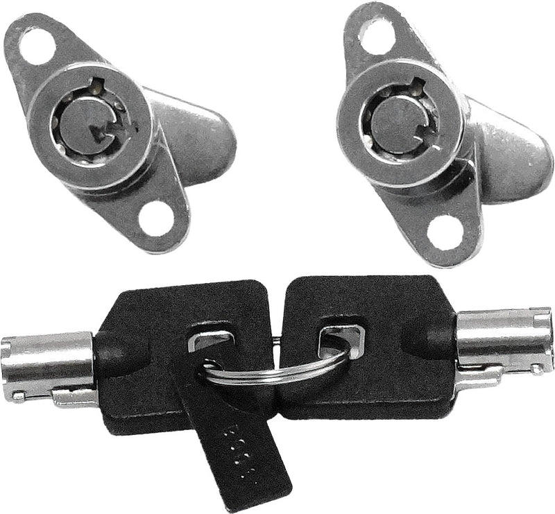 Harddrive Saddlebag Lock Kit W KEY - 370961 For Harley Motorcycles 1993-2013