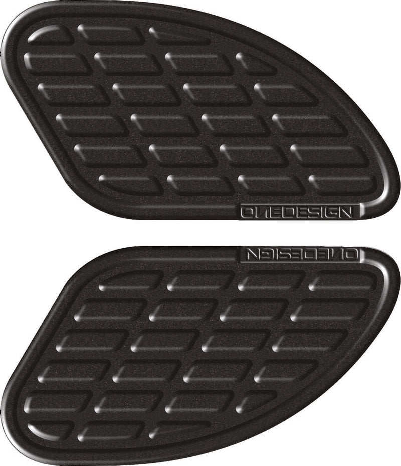 One Emblems Tankpad Soft Touch Leather L&R Black - BUMPS13P For Ducati Motorcycles 1993-2018 | Kawasaki Motorcycles 1984-2018