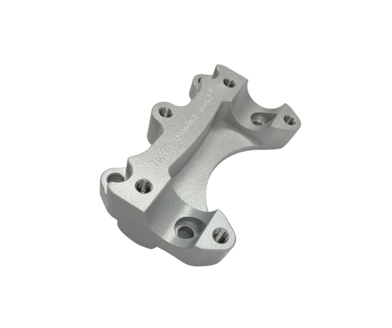 Helibars 281-0526 HR06188-RB HANDLEBAR RISERS SILVER W/RAM BALL TRI