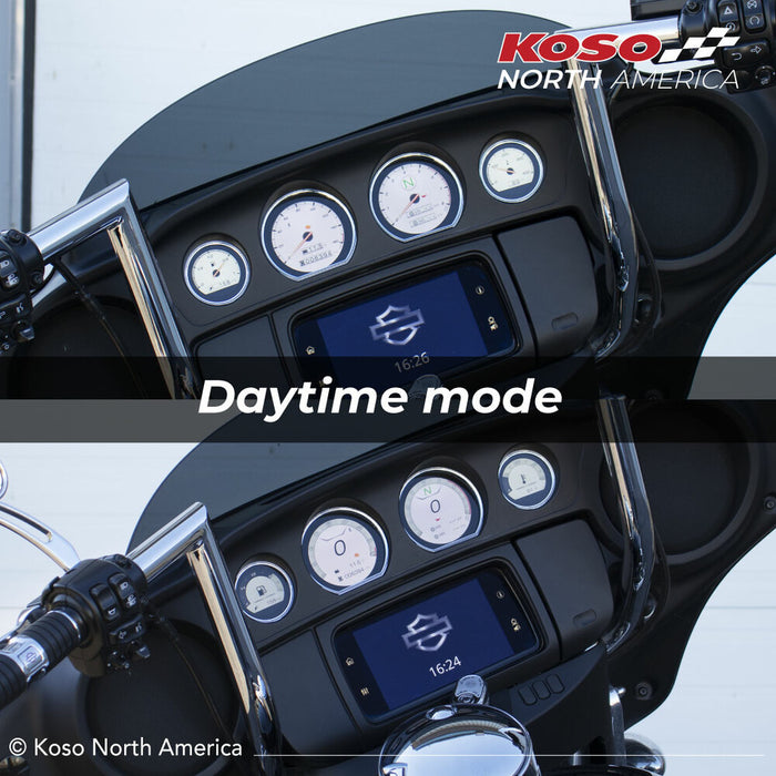 Koso North America 28-61039 BA064930 HD-03X 4 PIECE GAUGE KIT TOURING 14-23