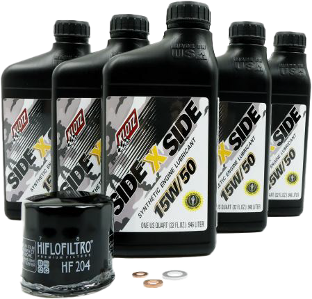 Klotz Oil 842-0107 KU-107 SIDEXSIDE OIL CHANGE KIT 15W50 /W OIL FILTER YAM