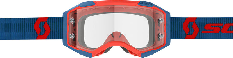 Scott 51-5569 274514-7698113 FURY GOGGLE DRK BLUE/NEON RED CLEAR WORKS