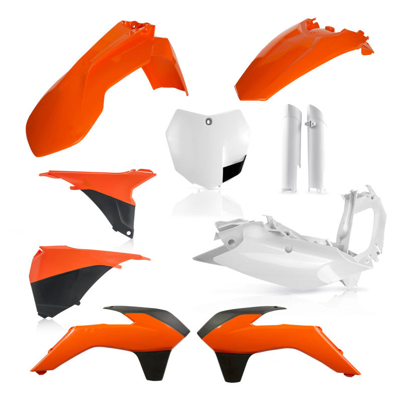 Acerbis 2449585226 13-14 KTM Sx/sx-f/xc/xc-f 125-450 Full Plastic Kit - 16 Orange - Photo - Primary