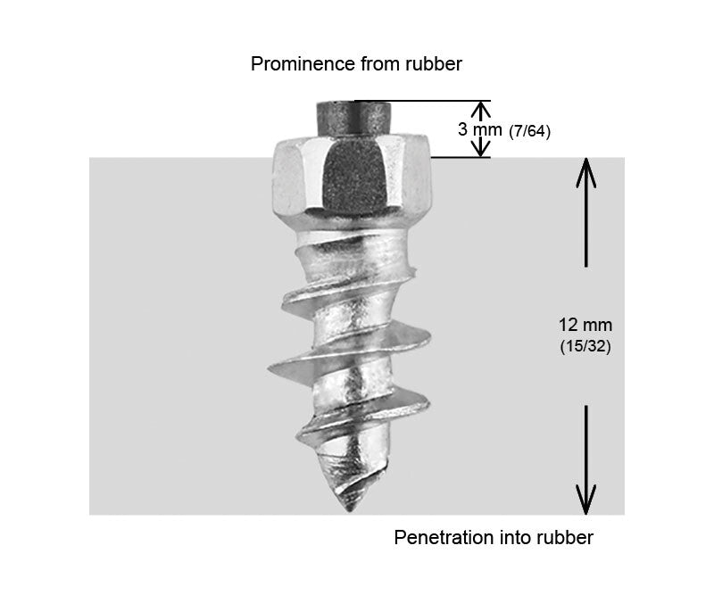 Igrip ST-15100 ST-15100 15MM STANDARD SCREW STUDS QTY 100
