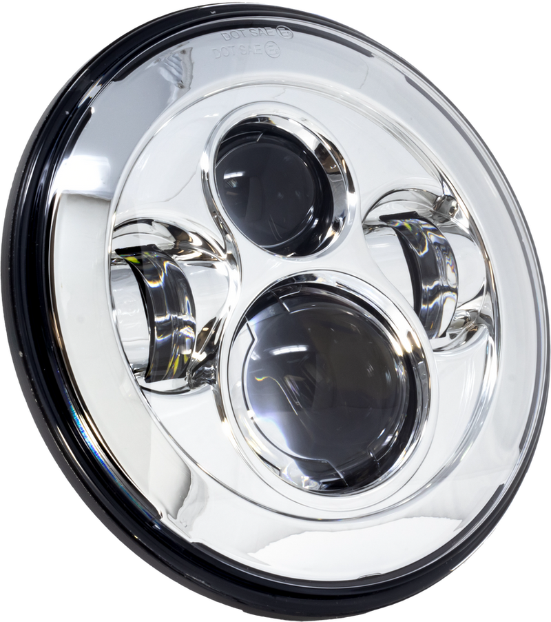 Letric Lighting Co 850-09662 LLC-LH-7B 7" HEADLIGHT BLACK W/ MNT ADAPTER