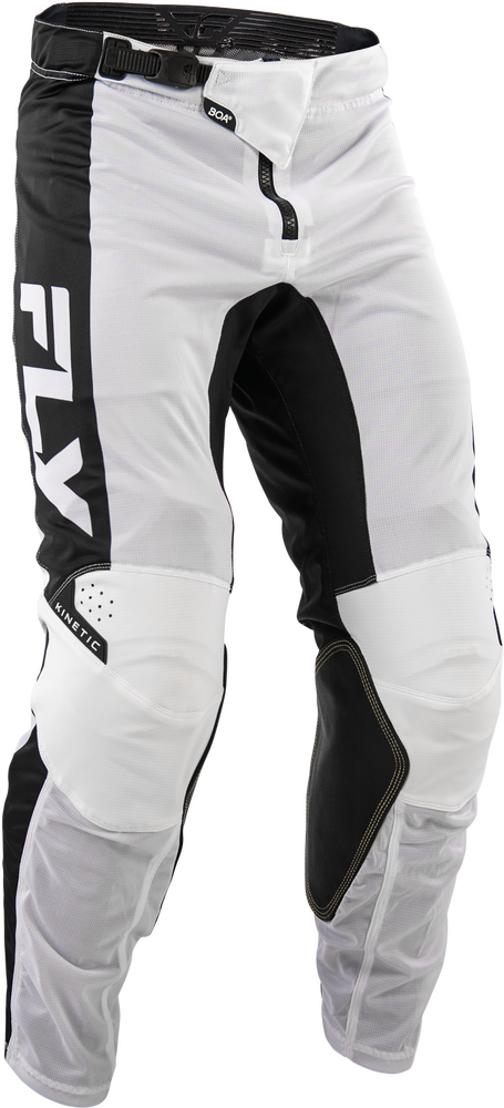 Fly Racing 380-32034 380-32034 KINETIC MESH PANTS WHITE/BLACK SZ 34