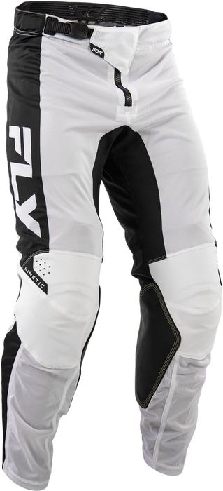 Fly Racing 380-32040 380-32040 KINETIC MESH PANTS WHITE/BLACK SZ 40