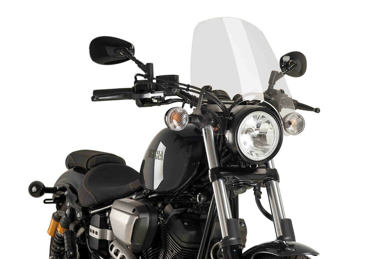 Puig Hi-Tech Parts Windscreen Naked NEW GEN Touring Clear - 9438W Yamaha Bolt / V-Star 950 2014-2020