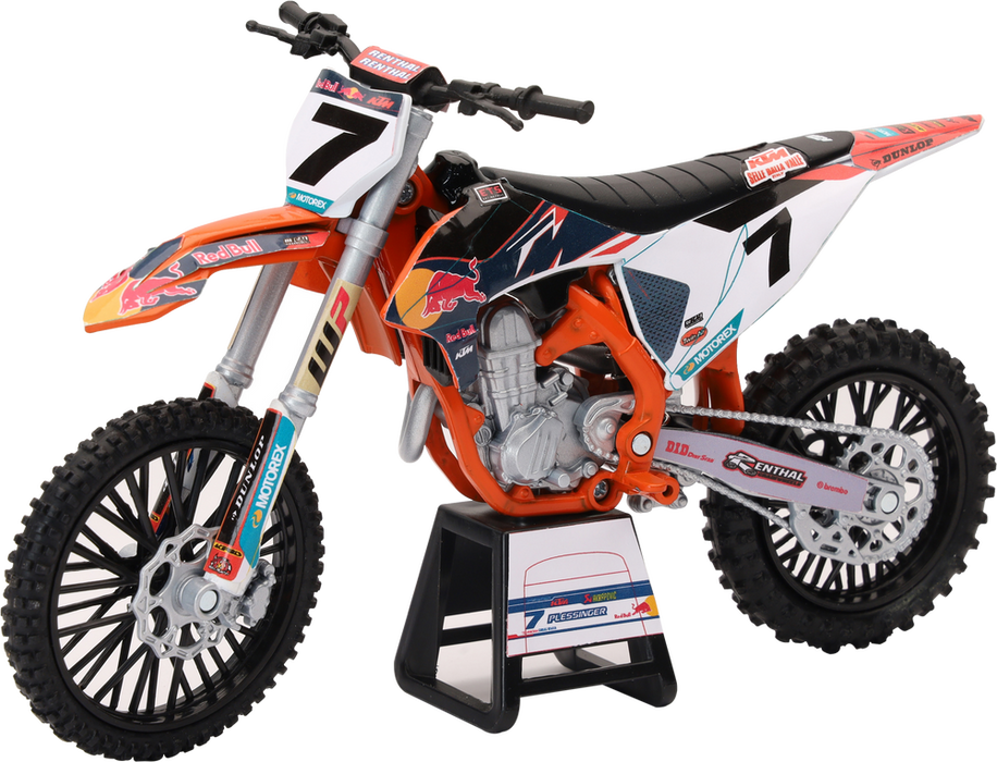 New Ray Toys 959-0170 58363 1:12 SCALE REDBULL KTM 450SX-F AARON PLESSINGER #7