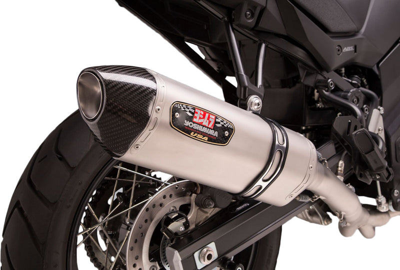 Yoshimura Exhaust Race R-77 3QTR Slip-ON SS-SS-CF - 11621C0520 Suzuki 650A Strom / 650 Strom 2017-2025