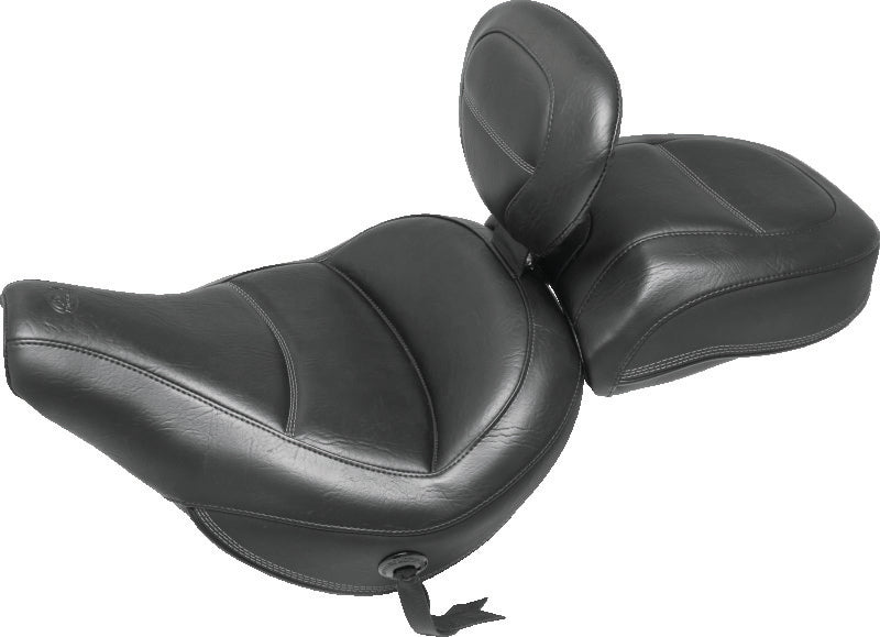 Mustang Motorcycle 79331 Mustang 18-21 Harley Heritage Classic Standard Deluxe Touring Recessed Passenger Seat - Black - Photo - Primary
