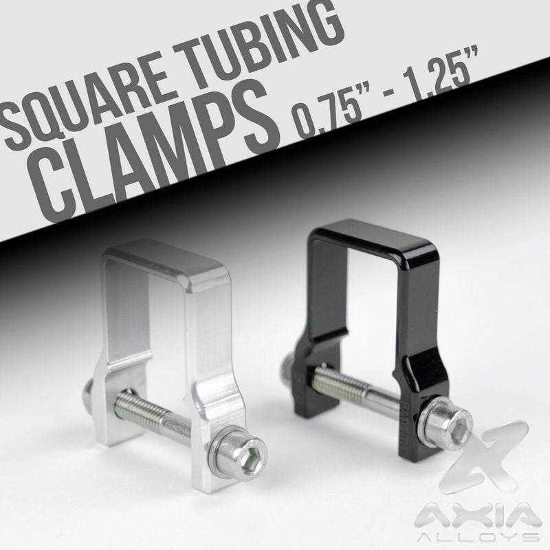 Axia 12-9337 MODCLS1.25-BK 1.25" SQUARE TUBE STRAP CLAMP BLACK