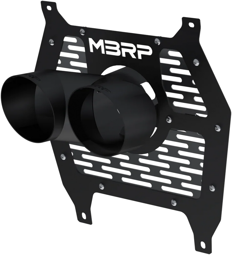 Mbrp Bolt-ON 4" TIP AND Shield Black CAN - T85329 Can-Am Maverick 2024-2025